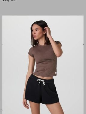 Vuori Brown Short Sleeve Baby Tee